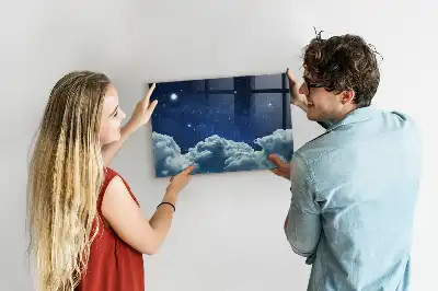 Beschreibbare Magnettafel für die Küche mit Motiv Nachtstimmung Himmel