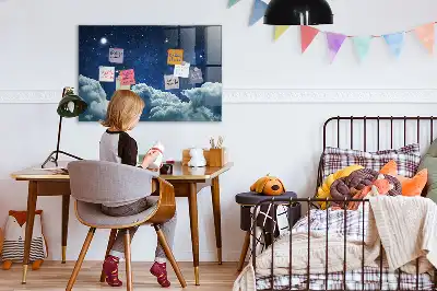 Beschreibbare Magnettafel für die Küche mit Motiv Nachtstimmung Himmel