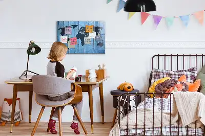 Weltkarte magnetisch und beschreibbar