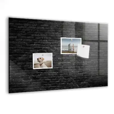 Magnettafel beschreibbar Motiv dunkle Ziegelwand