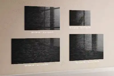Magnettafel beschreibbar Motiv dunkle Ziegelwand