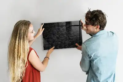 Magnettafel beschreibbar Motiv dunkle Ziegelwand