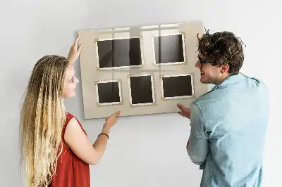 Beschreibbare Magnettafel für die Küche im Retro-Rahmen