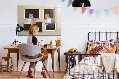 Beschreibbare Magnettafel für die Küche im Retro-Rahmen