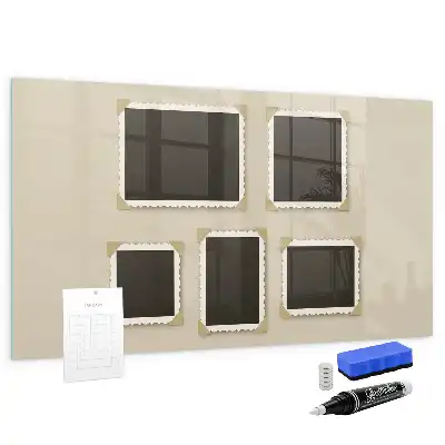 Beschreibbare Magnettafel für die Küche im Retro-Rahmen