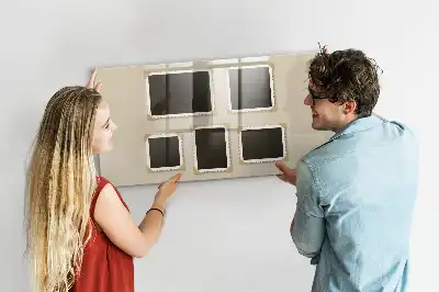 Beschreibbare Magnettafel für die Küche im Retro-Rahmen