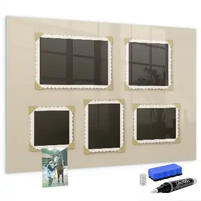 Beschreibbare Magnettafel für die Küche im Retro-Rahmen