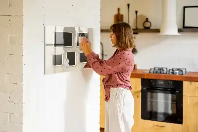 Beschreibbare Magnettafel für die Küche im Retro-Rahmen