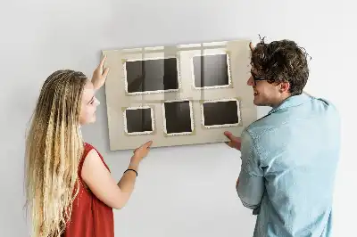 Beschreibbare Magnettafel für die Küche im Retro-Rahmen