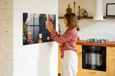 Beschreibbare Magnettafel für die Küche praktisches Küchenzubehör