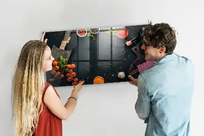Beschreibbare Magnettafel für die Küche praktisches Küchenzubehör