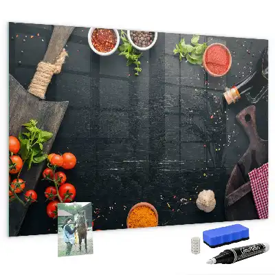 Beschreibbare Magnettafel für die Küche praktisches Küchenzubehör