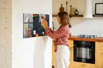Beschreibbare Magnettafel für die Küche praktisches Küchenzubehör