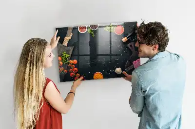 Beschreibbare Magnettafel für die Küche praktisches Küchenzubehör