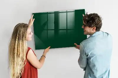 Beschreibbare Magnettafel für die Küche in Flaschengrün