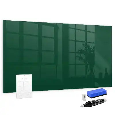 Beschreibbare Magnettafel für die Küche in Flaschengrün