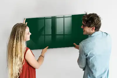 Beschreibbare Magnettafel für die Küche in Flaschengrün