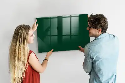 Beschreibbare Magnettafel für die Küche in Flaschengrün