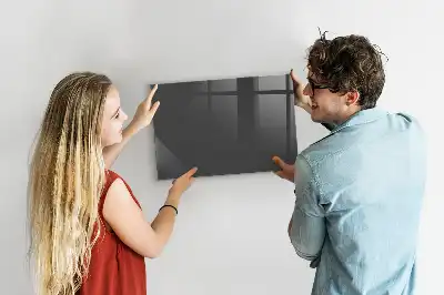 Magnettafel beschreibbar in Grau