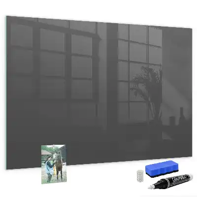 Magnettafel beschreibbar in Grau