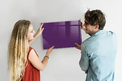 Beschreibbare Magnettafel für die Küche in Violett