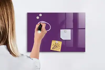 Beschreibbare Magnettafel für die Küche in Violett