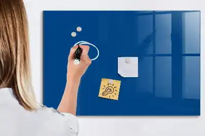 Beschreibbare Magnettafel für die Küche in Marineblau