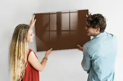 Magnettafel beschreibbar in Braun