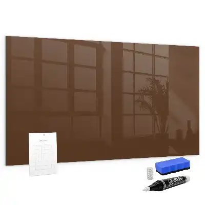 Magnettafel beschreibbar in Braun