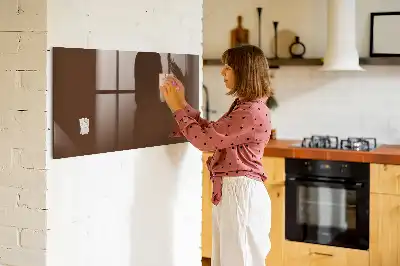 Magnettafel beschreibbar in Braun