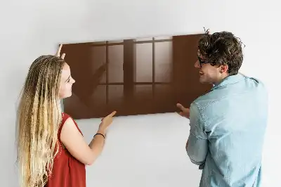 Magnettafel beschreibbar in Braun