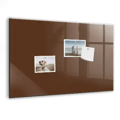 Magnettafel beschreibbar in Braun