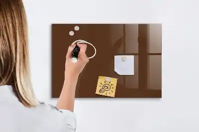 Magnettafel beschreibbar in Braun