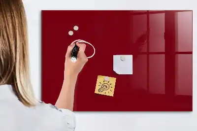 Magnettafel beschreibbar in der Farbe Bordeaux