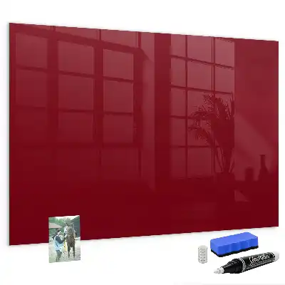 Magnettafel beschreibbar in der Farbe Bordeaux
