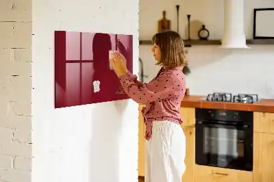 Magnettafel beschreibbar in der Farbe Bordeaux