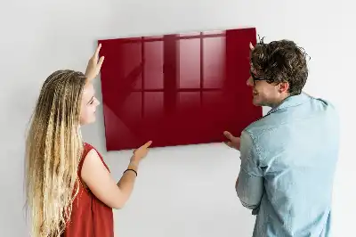 Magnettafel beschreibbar in der Farbe Bordeaux