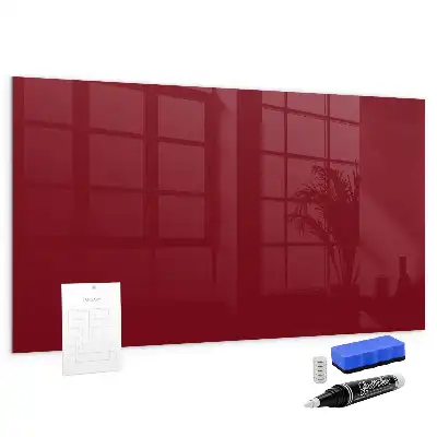 Magnettafel beschreibbar in der Farbe Bordeaux