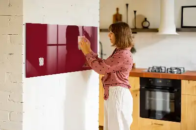 Magnettafel beschreibbar in der Farbe Bordeaux