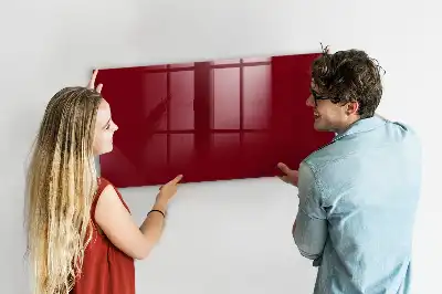 Magnettafel beschreibbar in der Farbe Bordeaux