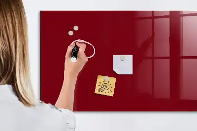 Magnettafel beschreibbar in der Farbe Bordeaux
