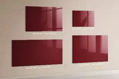 Magnettafel beschreibbar in der Farbe Bordeaux