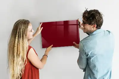 Magnettafel beschreibbar in der Farbe Bordeaux