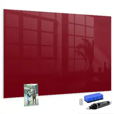 Magnettafel beschreibbar in der Farbe Bordeaux