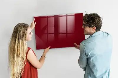 Magnettafel beschreibbar in der Farbe Bordeaux