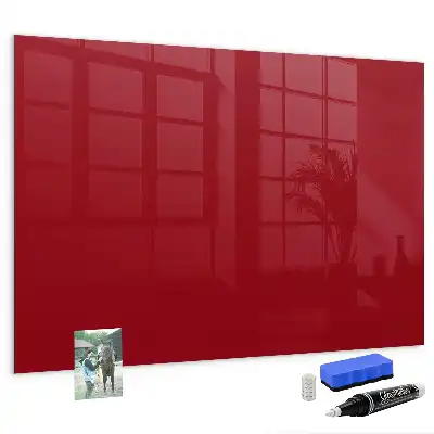 Beschreibbare Magnettafel für die Küche in Rot