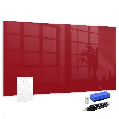 Beschreibbare Magnettafel für die Küche in Rot