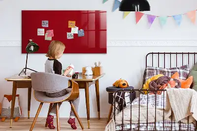 Beschreibbare Magnettafel für die Küche in Rot