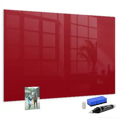 Beschreibbare Magnettafel für die Küche in Rot