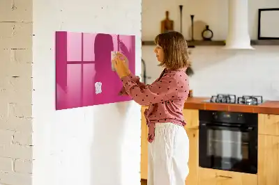 Magnettafel beschreibbar in intensivem Rosa